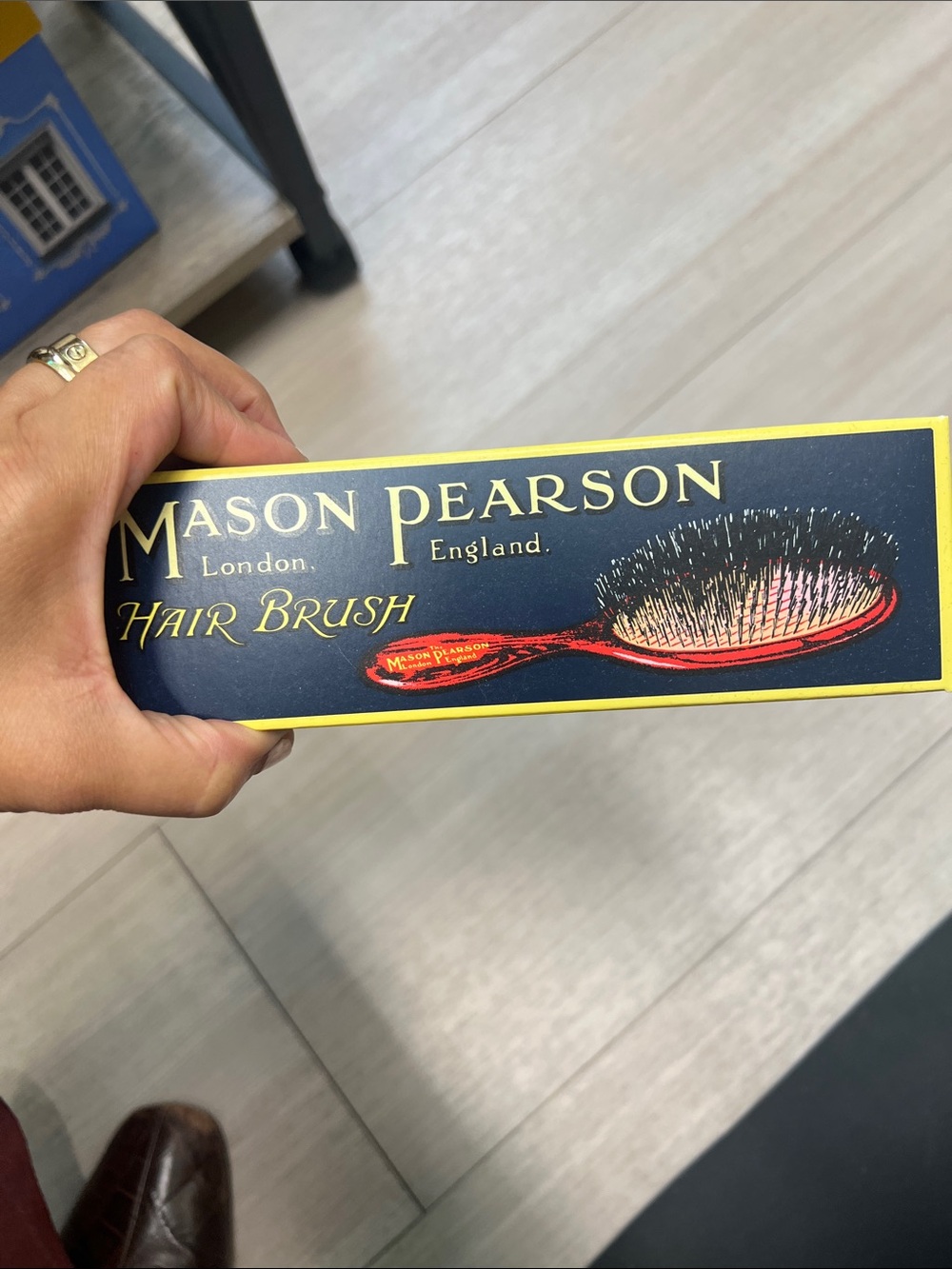 Pearson Mason Classic Hair Brush - black brownish & Red